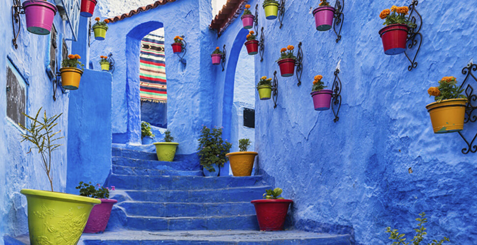 Tangier to Chefchaouen day trip — blue painted streets of Chefchaouen