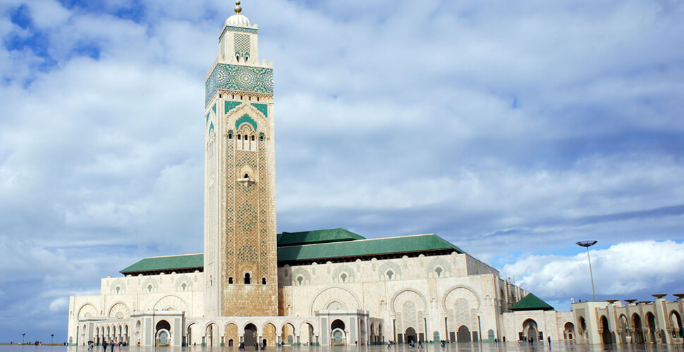 Tangier to imperial cities tour — Fes Bab Bou Jeloud gate
