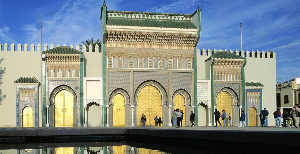 Tangier to imperial cities tour — Meknes Bab Mansour gate